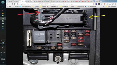 2007 ford mustang smart junction box location|2005.